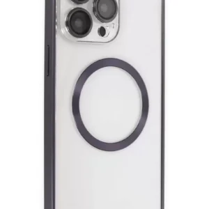 Joko İphone 14 Pro Kılıf Metal Bumper Magneticsafe Kapak - Derin Mor