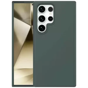 Newface Samsung Galaxy S24 Ultra Kılıf First Silikon - Koyu Yeşil