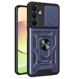 Newface Samsung Galaxy A16 5g Kılıf Pars Lens Yüzüklü Silikon - Lacivert