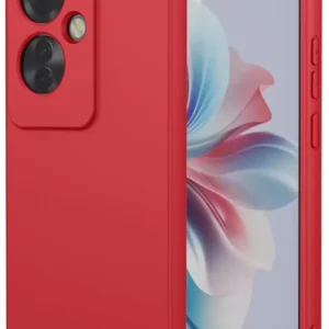 Newface Oppo Reno 11f Kılıf First Silikon - Kırmızı