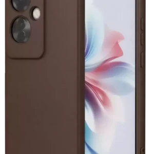 Newface Oppo Reno 11f Kılıf First Silikon - Kahverengi