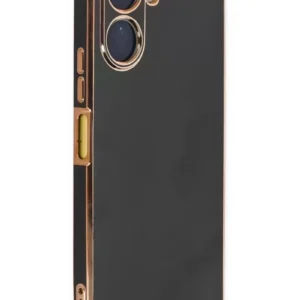 Newface Vivo Y16 Kılıf Volet Silikon - Siyah