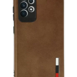 Newface Samsung Galaxy A72 Kılıf Loop Deri Silikon - Kahverengi