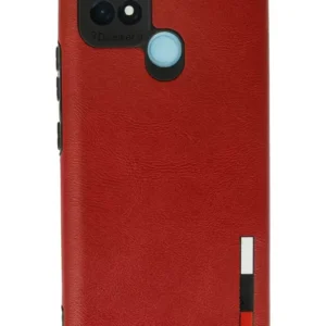 Newface Realme C21 Kılıf Loop Deri Silikon - Kırmızı