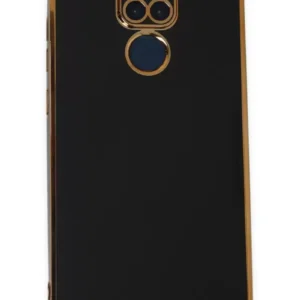 Newface Xiaomi Redmi Note 9 Kılıf Volet Silikon - Siyah