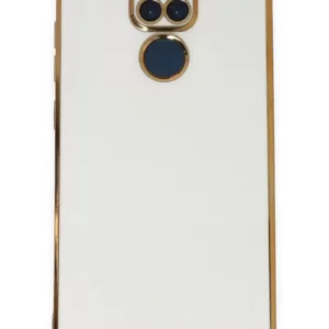 Newface Xiaomi Redmi Note 9 Kılıf Volet Silikon - Beyaz