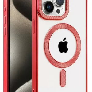 Newface İphone 14 Pro Max Kılıf Kronos Magsafe Kapak - Kırmızı