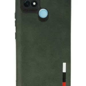 Newface Realme C21 Kılıf Loop Deri Silikon - Yeşil