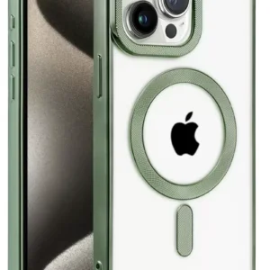 Newface İphone 14 Pro Max Kılıf Kronos Magsafe Kapak - Koyu Yeşil