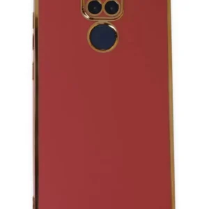 Newface Xiaomi Redmi Note 9 Kılıf Volet Silikon - Kırmızı