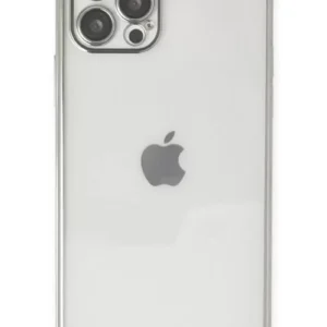Newface İphone 12 Pro Max Kılıf Razer Lensli Silikon - Gümüş