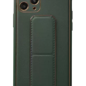 Newface İphone 11 Pro Kılıf Coco Deri Standlı Kapak - Yeşil