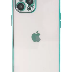 Newface İphone 12 Pro Max Kılıf Razer Lensli Silikon - Yeşil