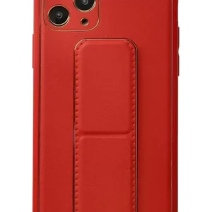 Newface İphone 11 Pro Kılıf Coco Deri Standlı Kapak - Kırmızı