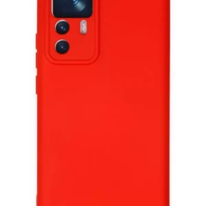Newface Xiaomi Mi 12t Pro Kılıf Nano İçi Kadife Silikon - Kırmızı