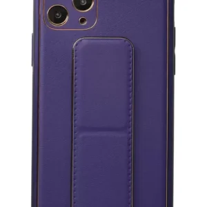 Newface İphone 11 Pro Kılıf Coco Deri Standlı Kapak - Mor