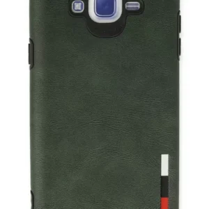 Newface Samsung Galaxy J7 Kılıf Loop Deri Silikon - Yeşil