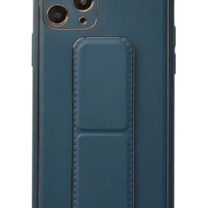 Newface İphone 11 Pro Kılıf Coco Deri Standlı Kapak - Mavi