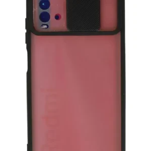 Newface Xiaomi Redmi 9t Kılıf Palm Buzlu Kamera Sürgülü Silikon - Siyah