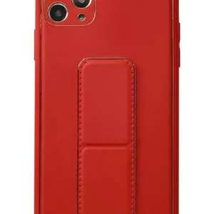 Newface İphone 11 Pro Max Kılıf Coco Deri Standlı Kapak - Kırmızı