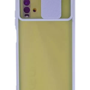 Newface Xiaomi Redmi 9t Kılıf Palm Buzlu Kamera Sürgülü Silikon - Lila