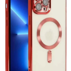 Newface İphone 13 Pro Kılıf Kross Magneticsafe Kapak - Kırmızı