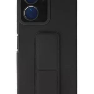 Newface Vivo Y16 Kılıf Mega Standlı Silikon - Siyah