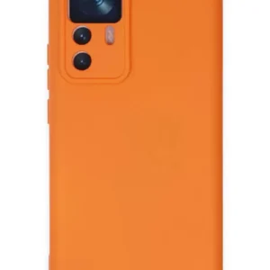 Newface Xiaomi Mi 12t Pro Kılıf Nano İçi Kadife Silikon - Turuncu
