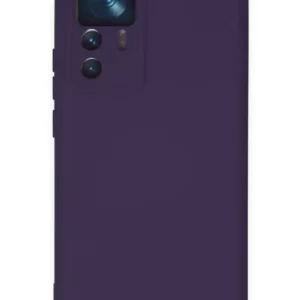 Newface Xiaomi Mi 12t Pro Kılıf Nano İçi Kadife Silikon - Mor