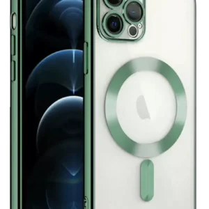 Newface İphone 13 Pro Kılıf Kross Magneticsafe Kapak - Koyu Yeşil