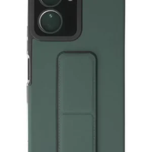 Newface Vivo Y16 Kılıf Mega Standlı Silikon - Yeşil