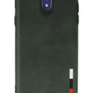 Newface Samsung Galaxy J7 Pro / J730 Kılıf Loop Deri Silikon - Yeşil