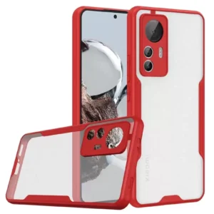 Newface Xiaomi Mi 12t Kılıf Platin Silikon - Kırmızı