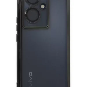 Newface Vivo V29 Lite Kılıf Razer Lensli Silikon - Siyah