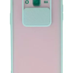 Newface Samsung Galaxy J7 Kılıf Palm Buzlu Kamera Sürgülü Silikon - Turkuaz