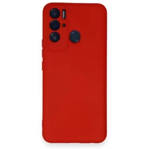 Newface Tecno Pova Neo Kılıf Nano İçi Kadife Silikon - Kırmızı