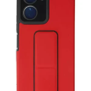 Newface Vivo Y16 Kılıf Mega Standlı Silikon - Kırmızı