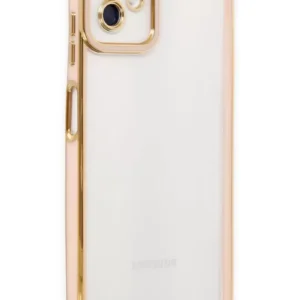 Newface Samsung Galaxy A04 Kılıf Liva Lens Silikon - Rose