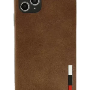 Newface İphone 11 Pro Max Kılıf Loop Deri Silikon - Kahverengi