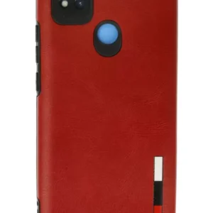 Newface Xiaomi Redmi 9c Kılıf Loop Deri Silikon - Kırmızı