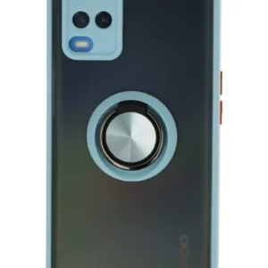 Newface Oppo A54 4g Kılıf Montreal Yüzüklü Silikon Kapak - Buz Mavi