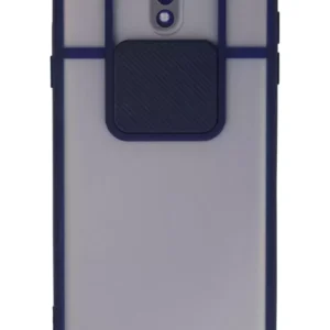 Newface Samsung Galaxy J7 Pro / J730 Kılıf Palm Buzlu Kamera Sürgülü Silikon - Lacivert