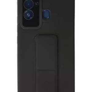 Newface Tecno Pova Neo Kılıf Mega Standlı Silikon - Siyah