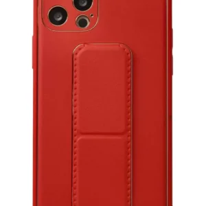Newface İphone 12 Pro Kılıf Coco Deri Standlı Kapak - Kırmızı