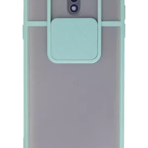 Newface Samsung Galaxy J7 Pro / J730 Kılıf Palm Buzlu Kamera Sürgülü Silikon - Turkuaz