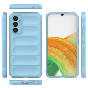 Newface Samsung Galaxy M34 5g Kılıf Optimum Silikon - Sky Blue