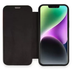 Newface İphone 12 Kılıf Dolpin Kapaklı - Siyah