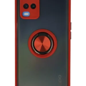 Newface Oppo A54 4g Kılıf Montreal Yüzüklü Silikon Kapak - Kırmızı