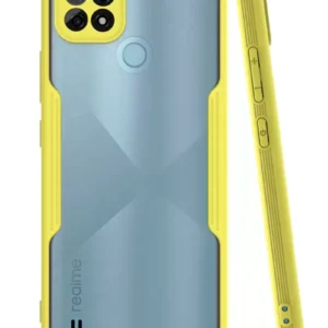 Newface Realme C21 Kılıf Platin Silikon - Sarı