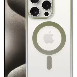 Newface İphone 15 Pro Kılıf Erozi Magsafe Kapak - Gri